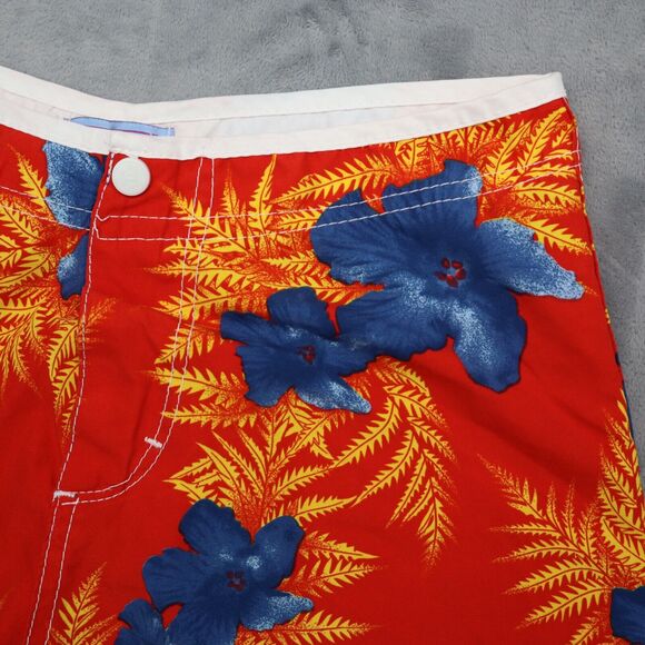 Dizzy Shorts Womens L Multicolor High Rise Button Zip Floral Print Swimwear - Picture 9 of 14